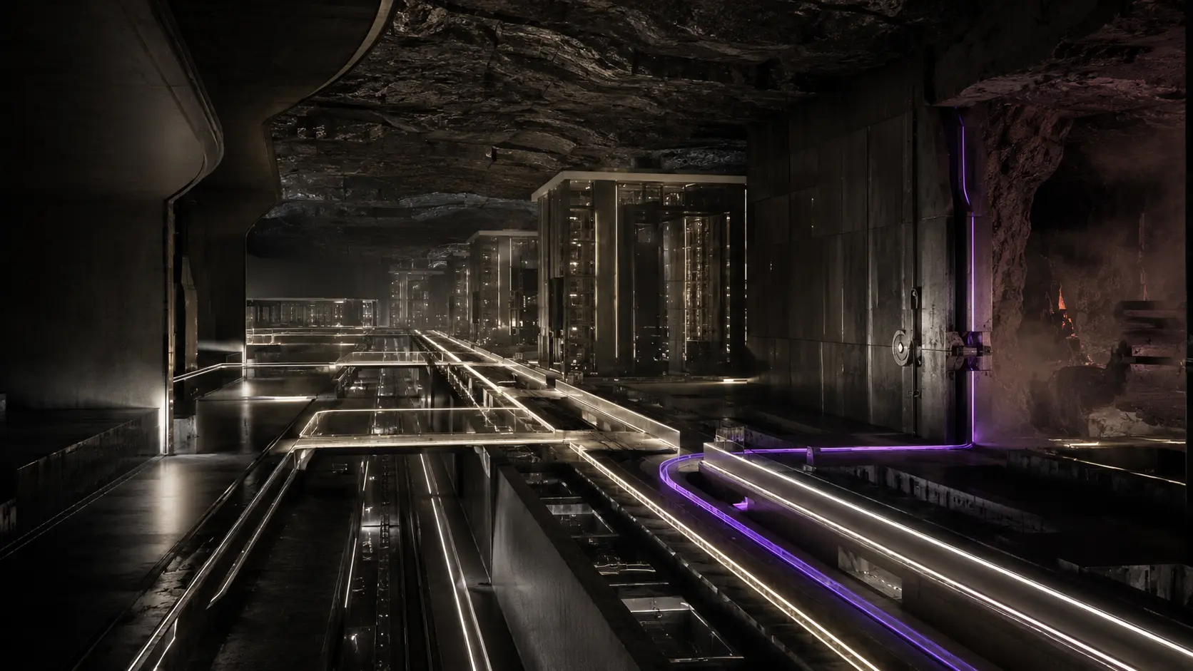 Critical infrastructure with an isolated defensive containment route