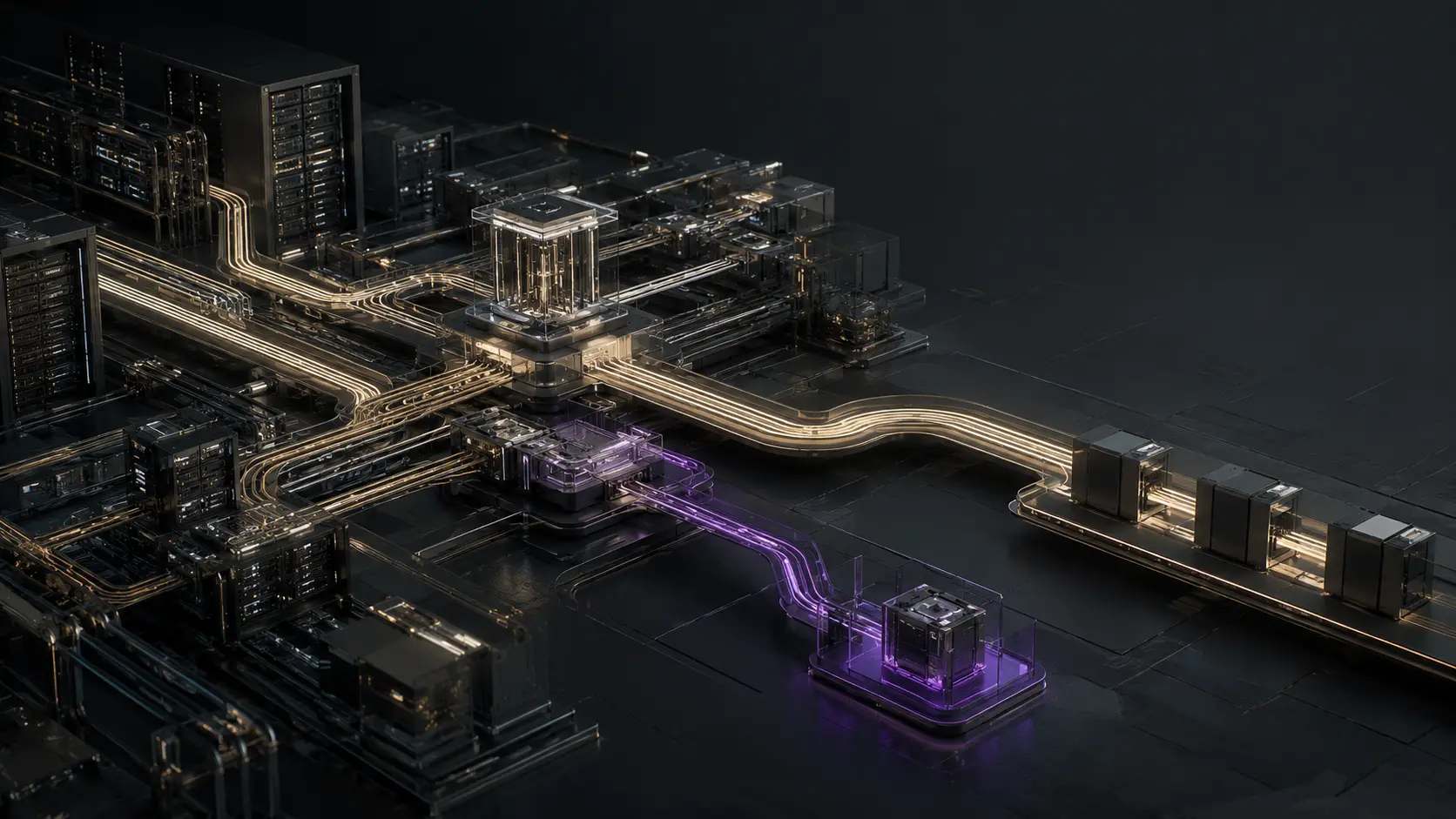 Enterprise IT environment with a suspicious path isolated from critical infrastructure
